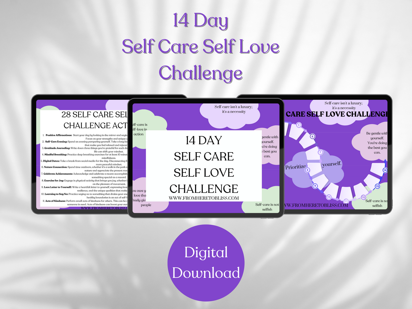 14 Day Self Care Self Love Challenge