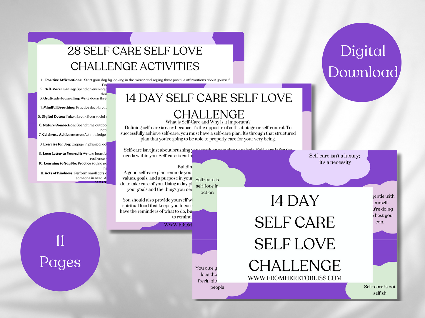 14 Day Self Care Self Love Challenge